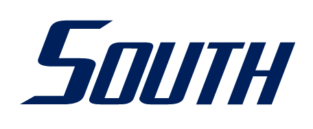 South wordmark, blue variant, cell 48