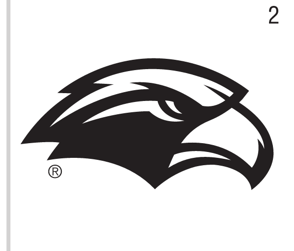 Golden Eagles head, black and white variant, cell 2