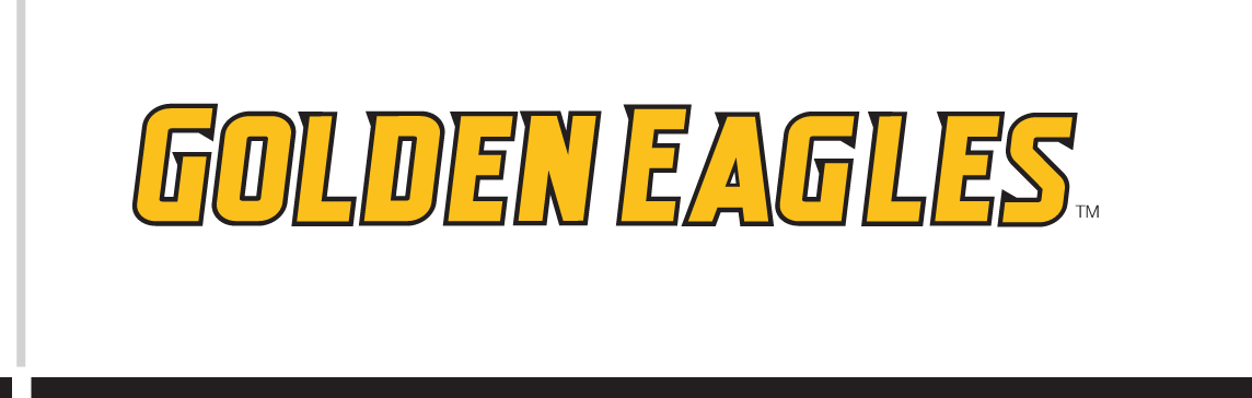 Golden Eagles wordmark, yellow outline variant, cell 8