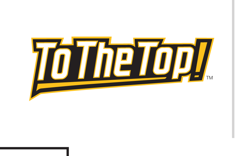 To The Top! wordmark, full color variant, cell 44
