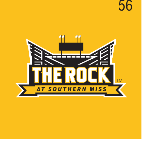 The Rock logo, full color on yellow variant, cell 56