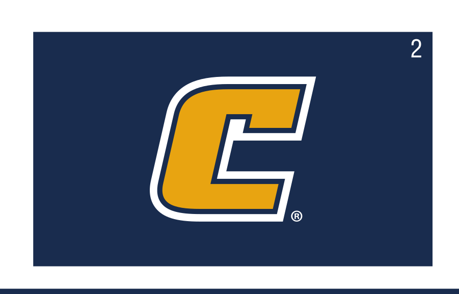 Power C lettermark, gold on blue variant, cell 2