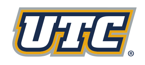 UTC wordmark, blue/gold outline variant, cell 10