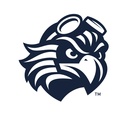 Skyhawk head profile, navy/white variant, cell 4