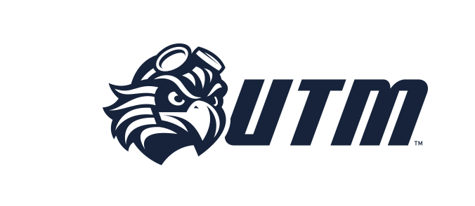 PowerUTM logo, navy/white variant, cell 10