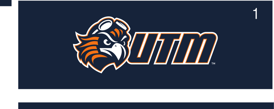 PowerUTM logo, full color with white outline on navy variant, cell 13