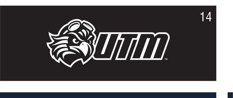 PowerUTM logo, white on navy variant, cell 14