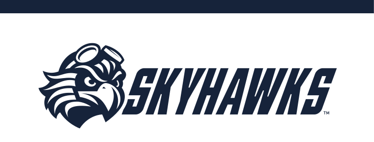 Skyhawks logo, navy/white variant, cell 22
