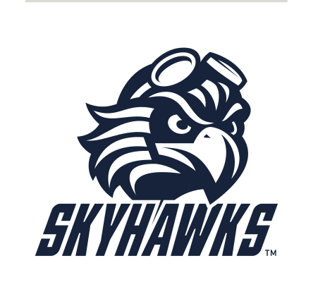 Skyhawks Stacked logo, navy/white variant, cell 30