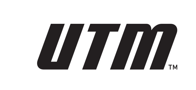 UTM wordmark, black variant, cell 48