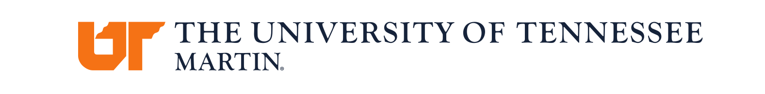 The University of Tennessee at Martin institutional mark, horizontal variant, cell 60