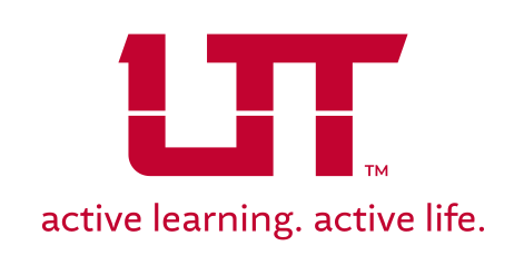 UT tagline lockup, red variant, cell 62
