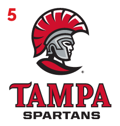 Spartan Head/Tampa Lockup, full color variant, cell 25
