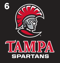 Spartan Head/Tampa Lockup, full color on black variant, cell 26