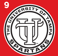 UT Circle, black and white on red variant, cell 39