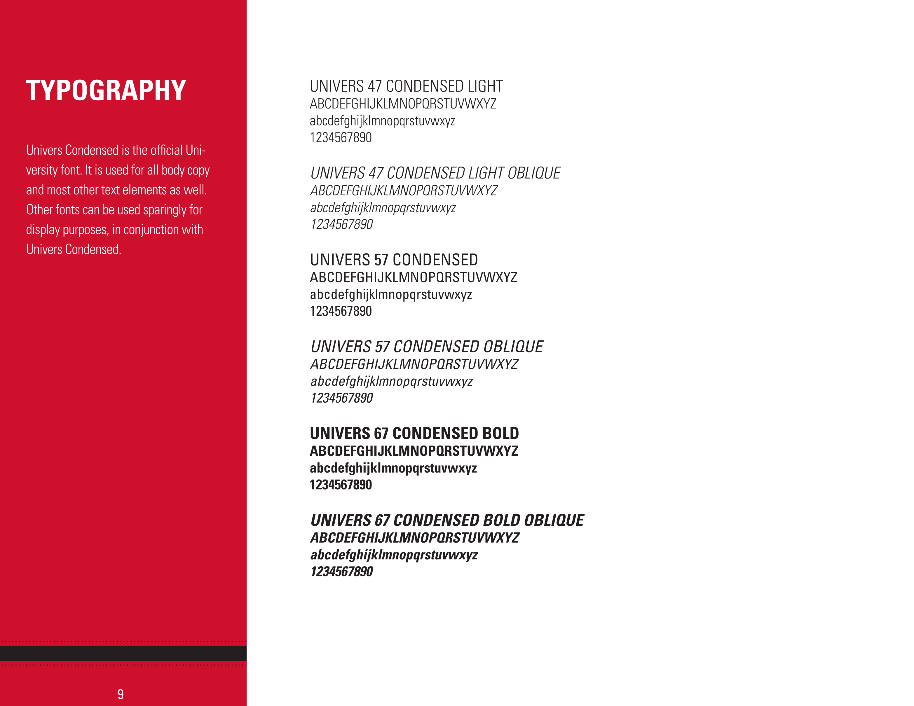Full Page Guideline Sheet, Standard variant