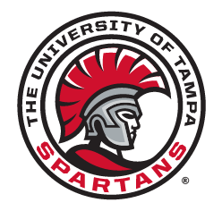 The University of Tampa Spartans logo, circular seal, full color variant