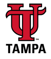 The University of Tampa interlocking UT logo, full color, with 'TAMPA' text, alternate variant