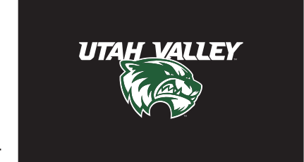 Wolverine head + UTAH VALLEY, white on black variant, cell 37