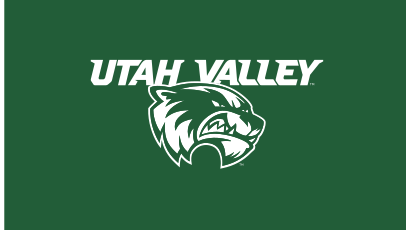 Wolverine head + UTAH VALLEY, white on hunter green variant, cell 39