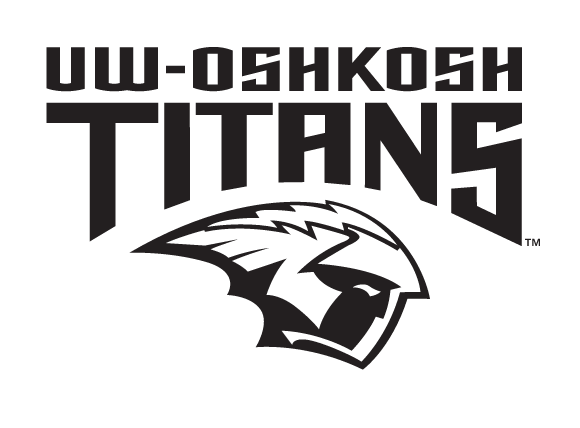UW-Oshkosh Titans logo, black and white variant, cell 2