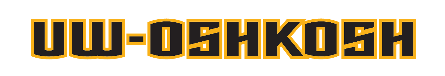 UW-Oshkosh wordmark, full color variant, cell 25