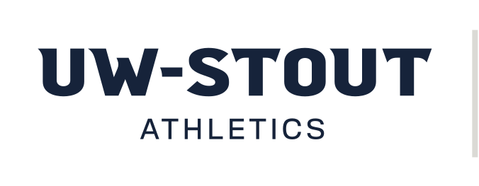 UW-STOUT ATHLETICS wordmark, color variant, cell 29