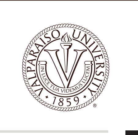 Valparaiso University seal, black variant, cell 49
