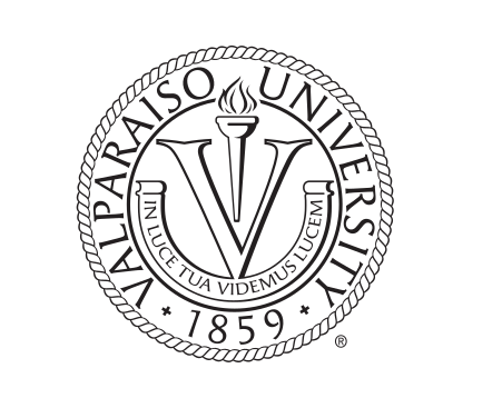 Valparaiso University seal, black outline variant, cell 52