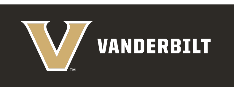 V + VANDERBILT, white/gold on black variant, cell 12