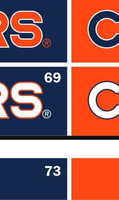 VIRGINIA wordmark, orange variant, cell 52