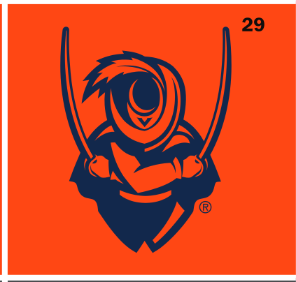 Cavalier, blue/orange on orange variant, cell 29