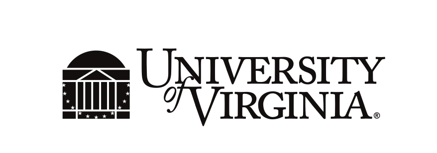 University of Virginia logo, black, two-line wordmark variant, cell 148
