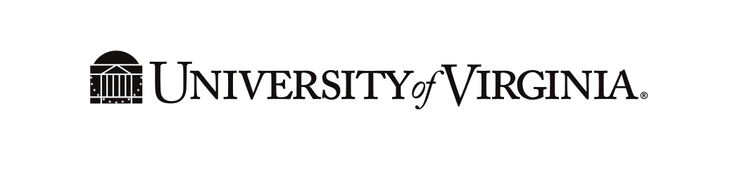 University of Virginia logo, black, one-line wordmark variant, cell 156