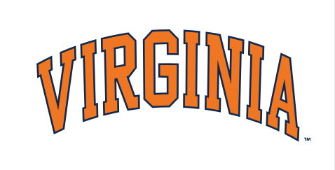 Arch Virginia wordmark, orange outline variant, cell 165