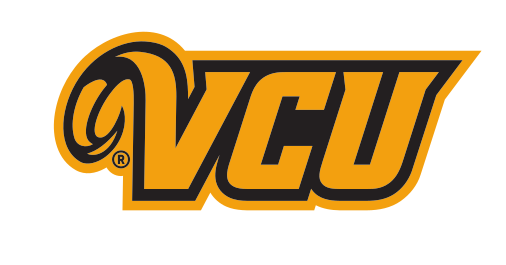VCU wordmark, gold/black variant, cell 3