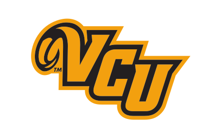 VCU lettermark, gold/black variant, cell 6