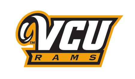 VCU RAMS wordmark, full color variant, cell 7