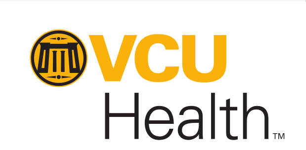 VCU Health simple seal mark, stacked gold/black on white variant, cell 57