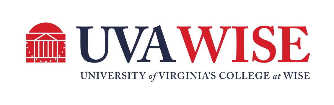 UVA Wise institutional logo with subtext, color on white variant, cell 1