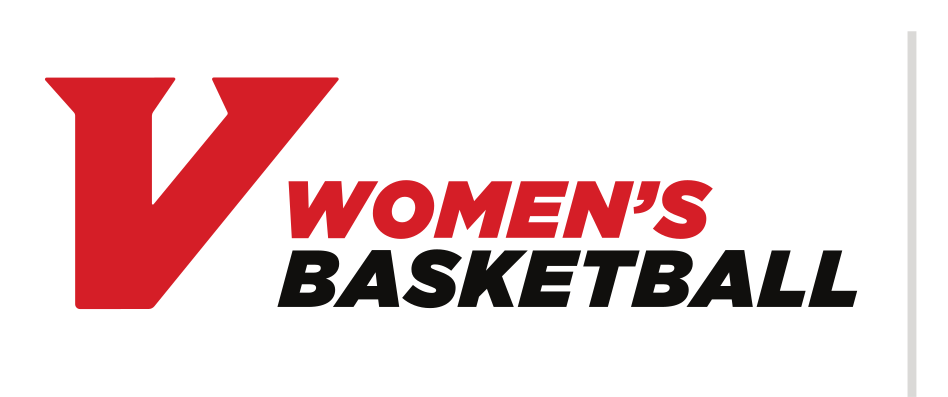 Women's Basketball Sport-Specific Mark, red V, black text variant, cell 27