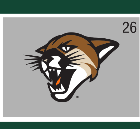 Cat Head logo, full color on morning fog variant, cell 26