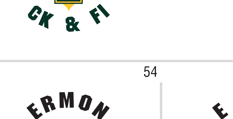 Vermont Soccer logo, black and white variant, cell 57