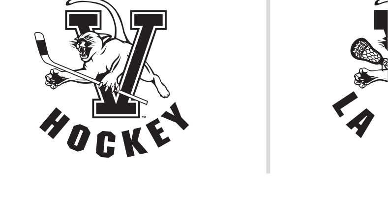 Vermont Swimming & Diving logo, black and white variant, cell 58