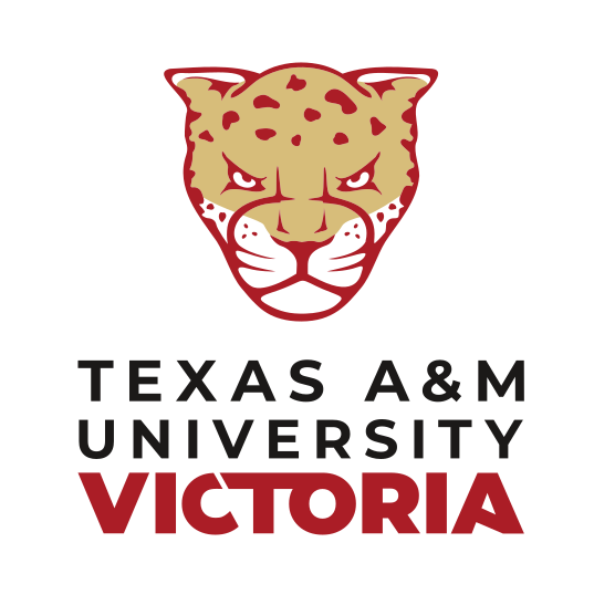 Texas A&M University Victoria secondary mark, stacked color variant, cell 11