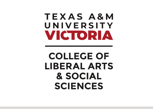 Texas A&M University Victoria College of Liberal Arts & Social Sciences, stacked color variant, cell 55