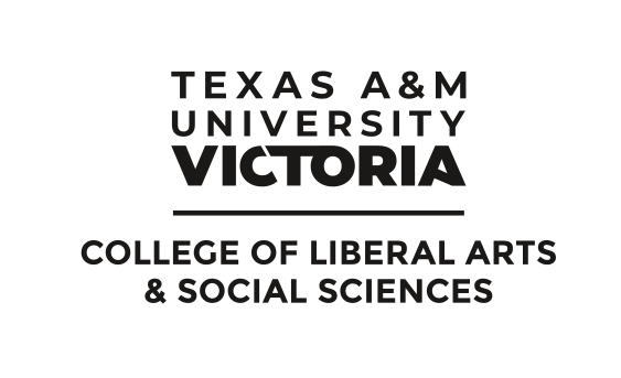 Texas A&M University Victoria College of Liberal Arts & Social Sciences, stacked black prominent college variant, cell 64