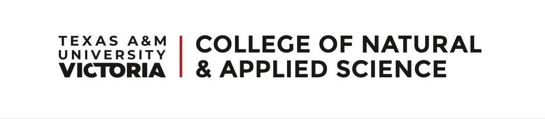 Texas A&M University Victoria College of Natural & Applied Science, horizontal black variant, cell 42