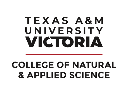 Texas A&M University Victoria College of Natural & Applied Science, stacked color prominent college variant, cell 65