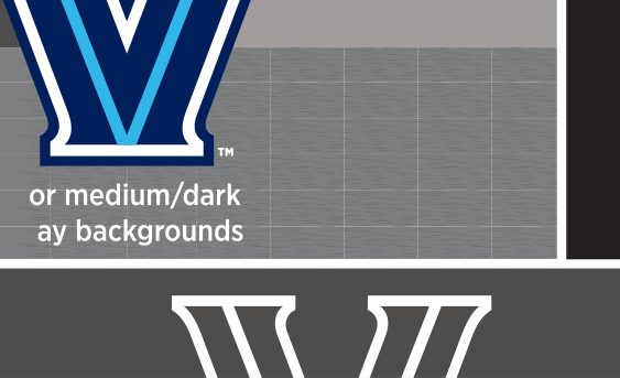 Wildcat head logo, full color on dark blue variant, cell 13